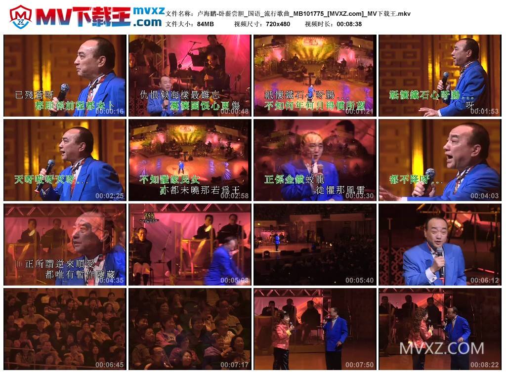 卢海鹏-卧薪尝胆_国语_流行歌曲_MB101775